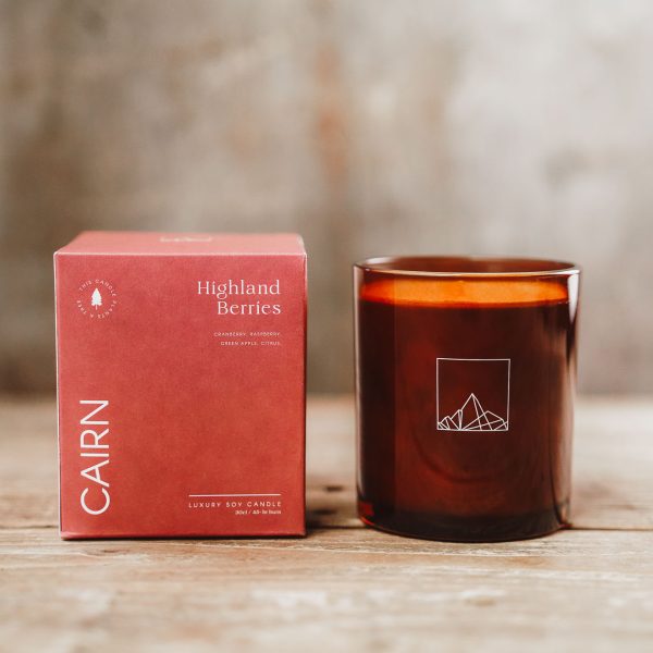 Highland Berries – Amber Glass