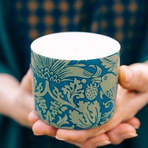 William Morris Ceramic Candle – Green