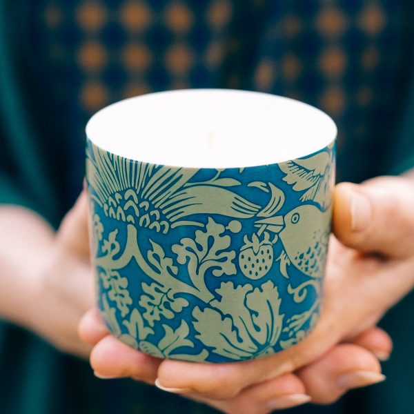 William Morris Ceramic Candle – Green